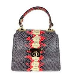 Ada Brown Women s Handbag in Black Red at Ivan Troy