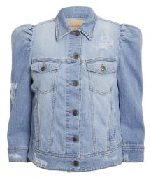 Ada Puffed Sleeve Denim Jacket at Intermix