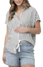 Ada Stripe Maternity Shirt at Nordstrom