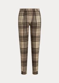 Adalene Plaid Wool-Cashmere Pant at Ralph Lauren