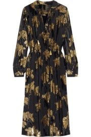 Adam Lippes - Flocked jacquard midi dress at Net A Porter