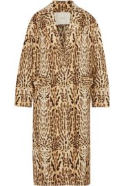 Adam Lippes   Leopard-print wool-gabardine coat at Net A Porter