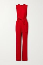 Adam Lippes Belted wool crepe jumpsuit at Net a Porter