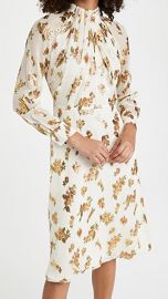 Adam Lippes Dress With Twist Drape Neck at Shopbop