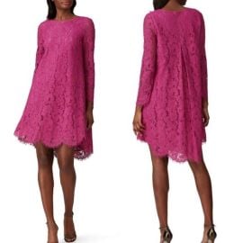 Adam Lippes Dresses Adam Lippes Pink Lacelong Sleeve Trapeze Dress Size 8 Poshmark at Poshmark