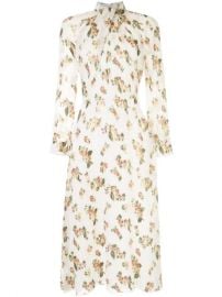 Adam Lippes Floral twist-neck Dress - Farfetch at Farfetch