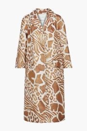 Adam Lippes Opera metallic jacquard coat at The Outnet