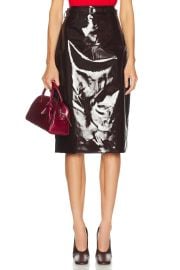 Adam Lippes Rei Skirt in Aubergine FWRD at FWRD