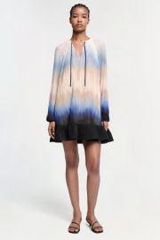 Adasia LS Mini Dress - Sky Ombre SIMKHAI at Simkhai