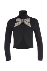 Addison Embellished Bow Crop Jacket at Orchard Mile