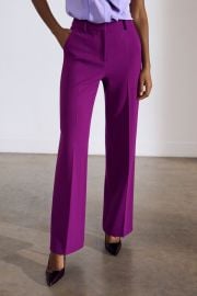 Adelaide Sculpt Stretch Crepe Wide-Leg Trousers Vivid Berry - Welcome to the Fold LTD at The Fold London