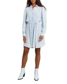 Adele Denim Belted Shirtdress at Neiman Marcus