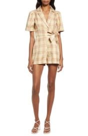 Adelyn Rae Kerrie Plaid Romper at Nordstrom