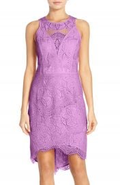 Adelyn Rae Lace High Low Sheath Dress at Nordstrom