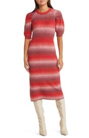 Adelyn Rae Lauren OmbrMidi Sweater Dress at Nordstrom