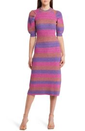 Adelyn Rae Lauren OmbrMidi Sweater Dress at Nordstrom