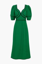 Adelyn Rae Sonia Conrtast Piped Midi Dress at Adelyn Rae