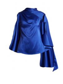 Adena satin draped-scarf top at Matches