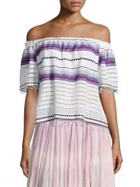 Adia Striped Off-The-Shoulder Top at Gilt