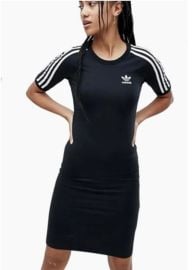 Adidas Bodycon Dress Black Fitted Womens Xs Sport Outfit at Poshmark
