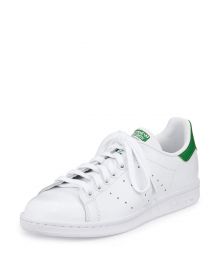 Adidas Stan Smith Classic Sneaker  White Green at Neiman Marcus