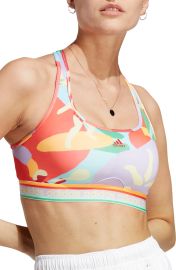 Adidas x Farm Rio Geometric Print AEROREADY Sports Bra at Nordstrom Rack