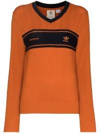 Adidas x Wales Bonner contrast-stripe Jumper - at Farfetch