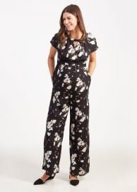 Adjustable Waist Floral Maternity Jumpsuit                      ndash at Ingrid & Isabel