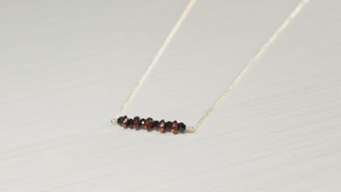 AdmirableJewels Black Spinel Necklace at Etsy