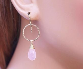 AdmirableJewels Chalcedony Earring at Etsy