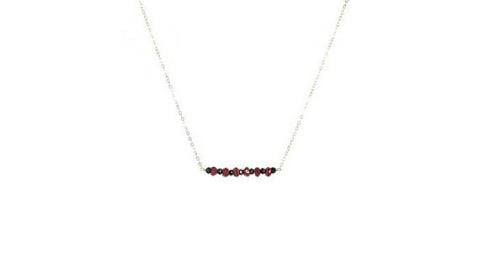 AdmirableJewels Garnet Black Spinel Necklace at Etsy