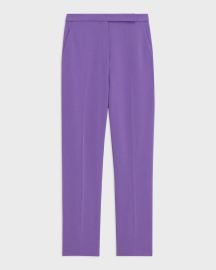 Admiral Crepe High-Waist Slim Crop Pant at Theory