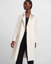 Admiral Crepe Oaklane Trench Coat at Theory