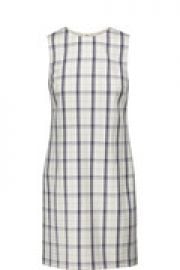 Adraya checked wool-blend mini dress at The Outnet