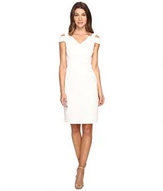 Adrianna Papell Cold Shoulder Fitted Sheath Dress at 6pm