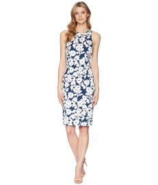 Adrianna Papell Daisy Field Sleeveless Bodycon Dress at Zappos