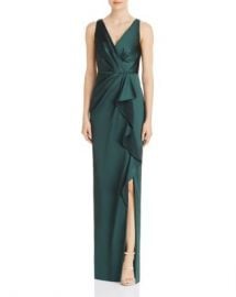 Adrianna Papell Draped Full-Length Gown Women - Bloomingdale s at Bloomingdales