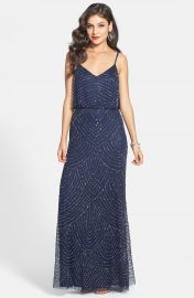 Adrianna Papell Embellished Blouson Gown  Regular   Petite at Nordstrom