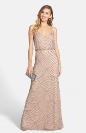 Adrianna Papell Embellished Blouson Gown  Regular   Petite at Nordstrom