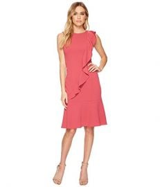 Adrianna Papell Knit Crepe Corkscrew Dress  at 6pm