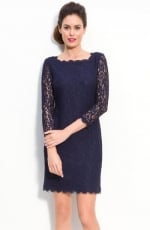 Adrianna Papell Lace Overlay Sheath Dress at Nordstrom