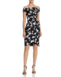 Adrianna Papell Living Blooms Off-the-Shoulder Dress Women - Bloomingdale s at Bloomingdales