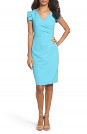 Adrianna Papell Pleated Sheath Dress at Nordstrom