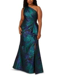Adrianna Papell Plus Jacquard Gown Bloomingdales at Bloomingdales