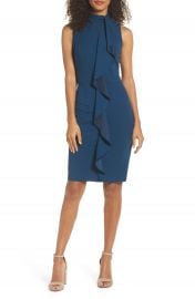 Adrianna Papell Ruffle Sheath Dress  Regular   Petite at Nordstrom