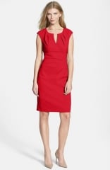 Adrianna Papell Side Pleat Sheath Dress at Nordstrom