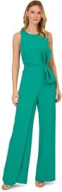 Adrianna Papell Wide Leg Bow Detail Jumpsuit at Amazon