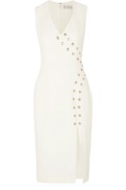 Adriatic Eyelet-Embellished Crepe Midi Dress  Rebecca Vallance at Net A Porter