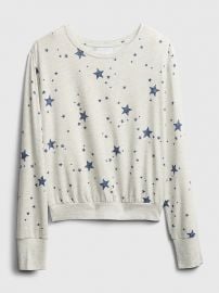 Adult Supersoft Popover Print PJ Top in TENCEL at Gap