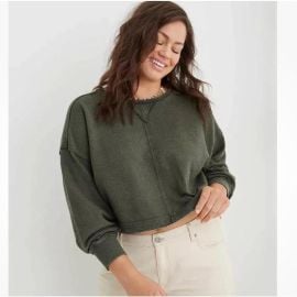 Aerie Cropped Sweatshirt at American Eagle